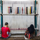 It takes two people working eight hours a day, six days a week, six months to produce a carpet this size.